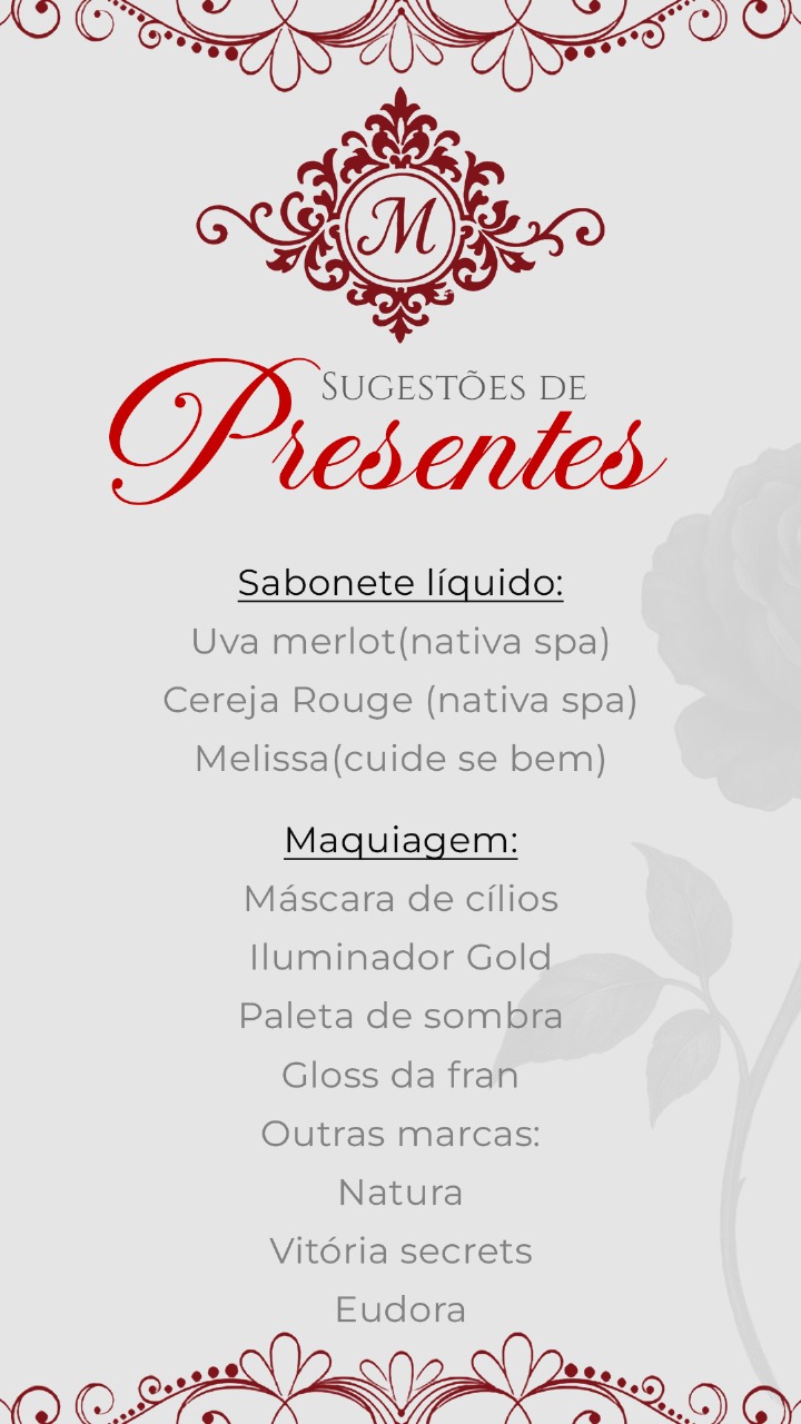 Sugestões de Presentes